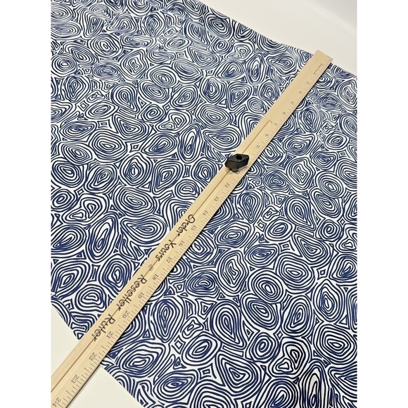 Katherine Way Blue Geometric Circles Sleeveless Shift Dress Stretch Women Size L - Picture 8 of 9